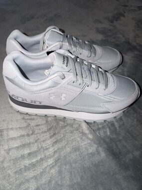 Under Armour White Retro Runner Sneakers